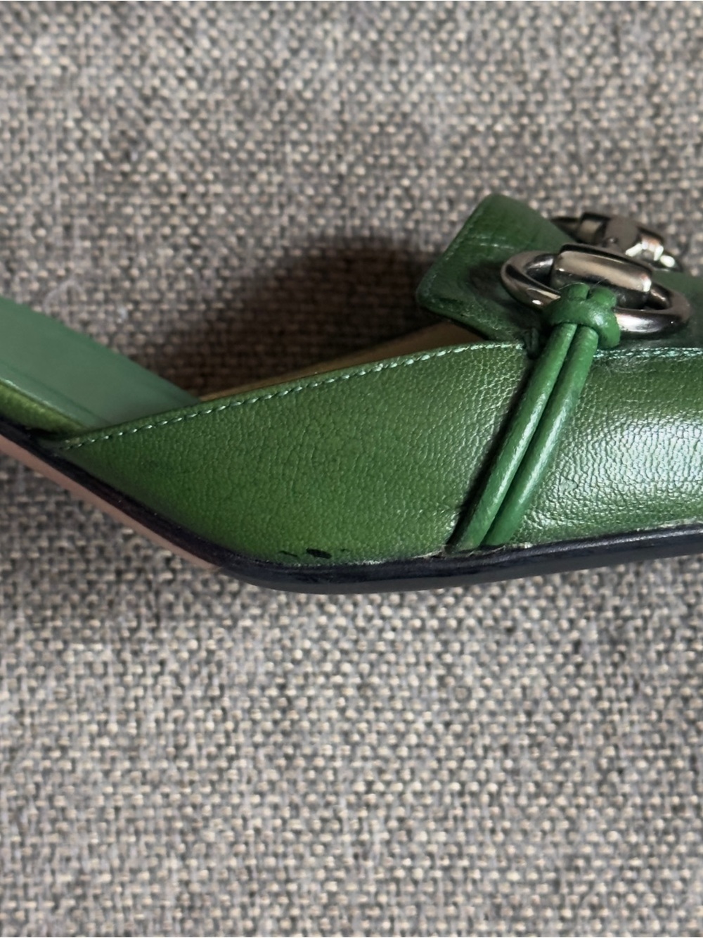 Vintage Gucci x Tom Ford green horsebit mules - Picture 4 of 8